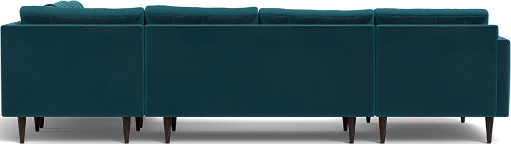 Wallace 131" Corner Sectionals w. Left Chaise - Superb Peacock