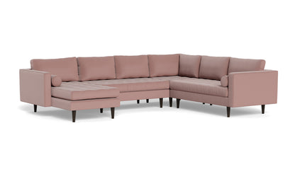 Ladybird 133" Corner Sectional with Left Chaise - Superb Peony