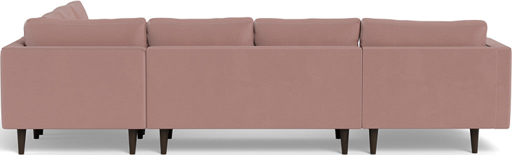 Ladybird 133" Corner Sectional with Left Chaise - Superb Peony