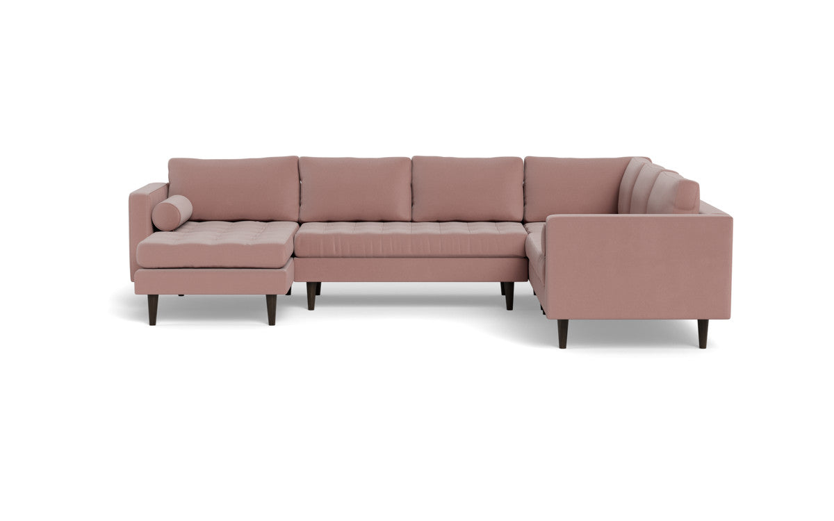 Ladybird 133" Corner Sectional with Left Chaise - Superb Peony