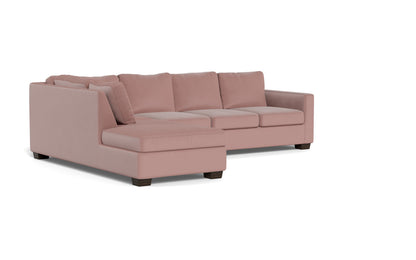 Track 121" Left Chaise Sectional - Superb Peony