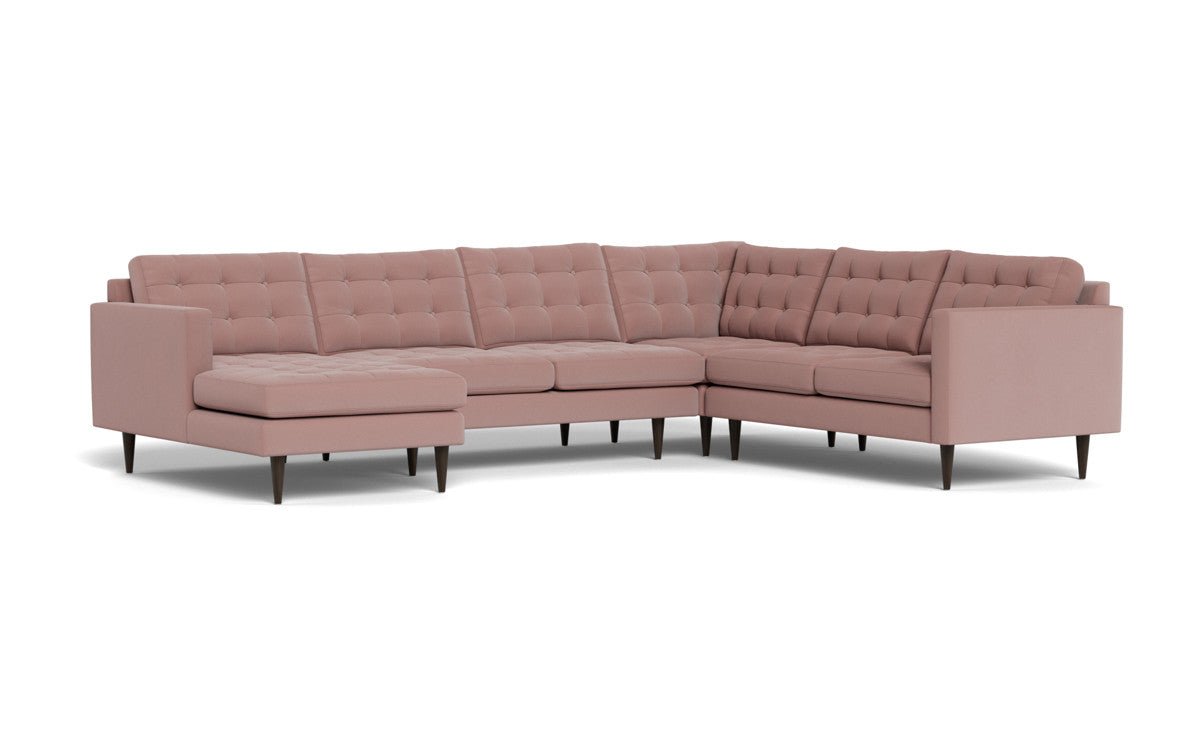 Wallace 131" Corner Sectionals w. Left Chaise - Superb Peony