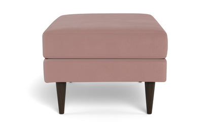 Wallace Untufted Ottoman - Superb Peony
