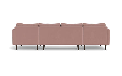 Wallace 126" Untufted Double Chaise U Sectional