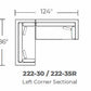 Bonnell Left Corner Sectional