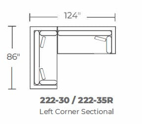 Bonnell Left Corner Sectional