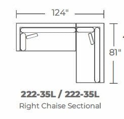 Bonnell Right Chaise Sectional