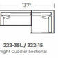 Bonnell Right Cuddler Sectional