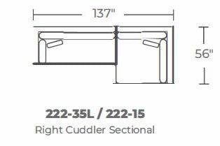 Bonnell Right Cuddler Sectional