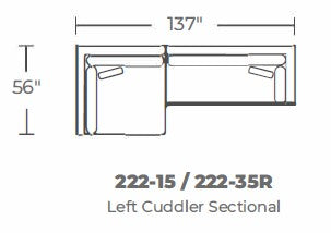 Bonnell Left Cuddler Sectional