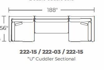 Bonnell U Cuddler Sectional