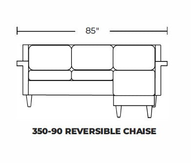 Rosedale Reversible Chaise Sofa