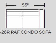 Rosedale Raf Condo Sofa