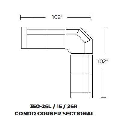 Rosedale Condo Corner Sectional