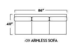 Manor Armless Sofa