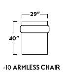 Manor Armless Chair