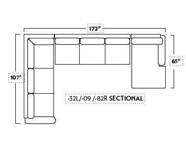 Manor Large Corner Sectional With Raf Chaise