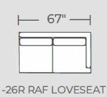 Barton Springs Raf Loveseat