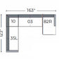 Bouldin Corner Sectional W. Raf Chaise