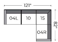 Cherrywood Raf Sofa Sectional