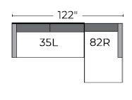 Cherrywood Raf Chaise Sectional