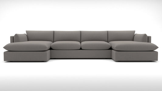 SoCo Double Chaise with Armless Loveseat