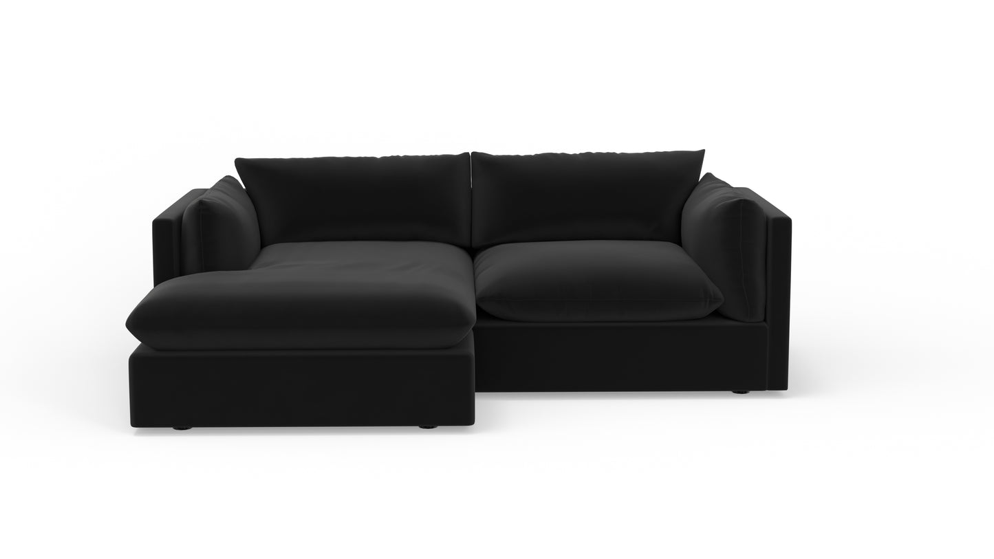 SoCo 95" Reversible Chaise Sofa - Superb Gunmetal