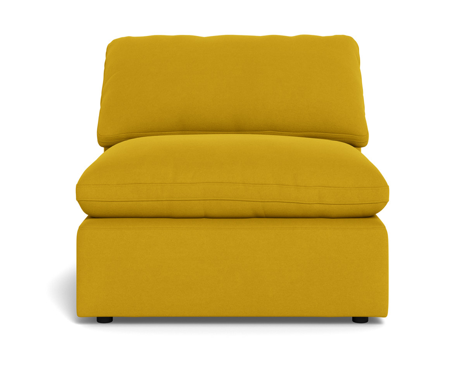 Fluffy Small Armless Chair - Sorrento Almond