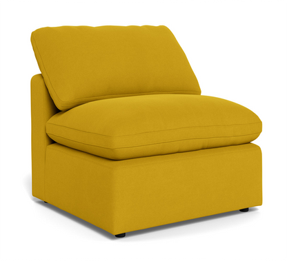 Fluffy Small Armless Chair - Sorrento Sunflower