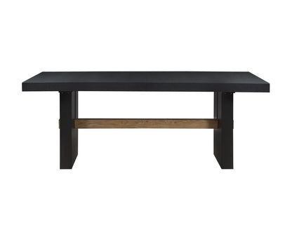 Audrey 78" Black Rectangle Dining Table -