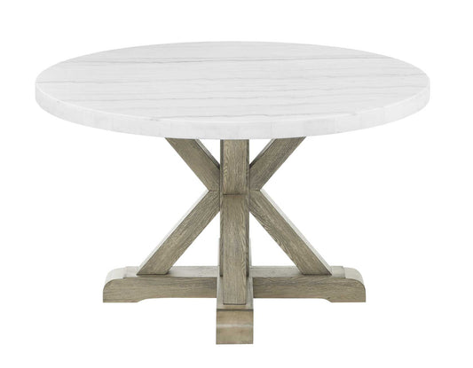 Carley Round 52" Marble Top Dining Table