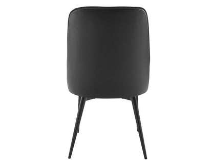 Colby Black Leatherette Dining Chairs (pr)