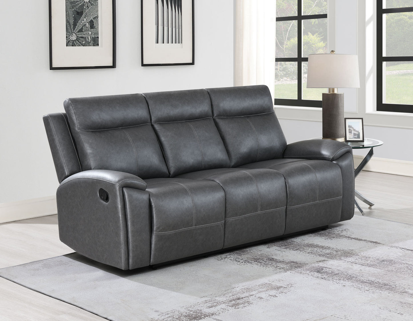 Gavin Reclining Sofa with Drop-Down Console