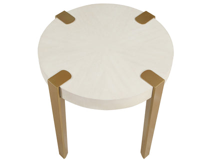 Grace White End Table