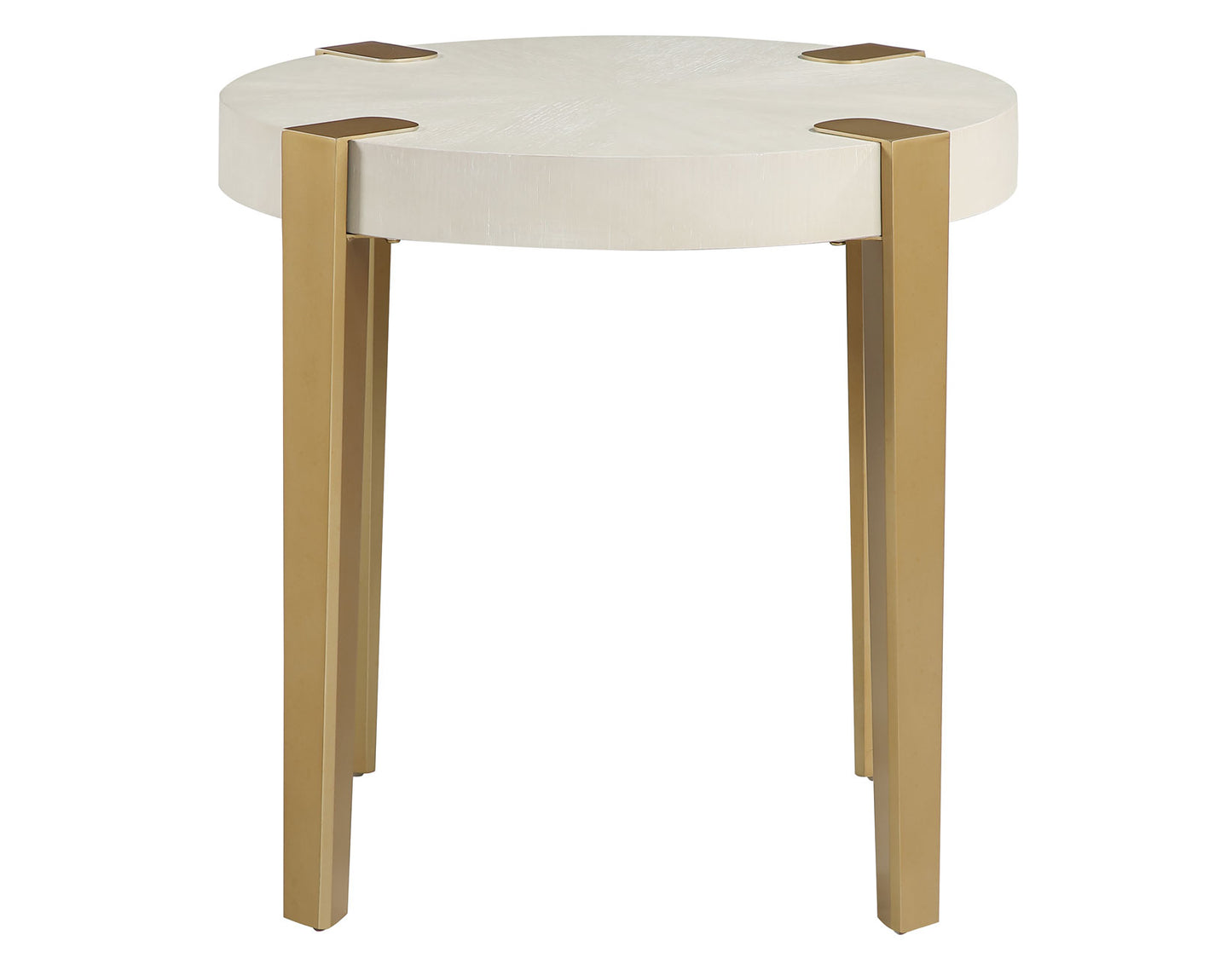 Grace White End Table -