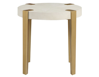 Grace White End Table