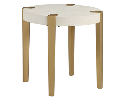 Grace White End Table