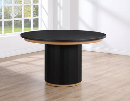 Maggie Round 52" Black Dining Table