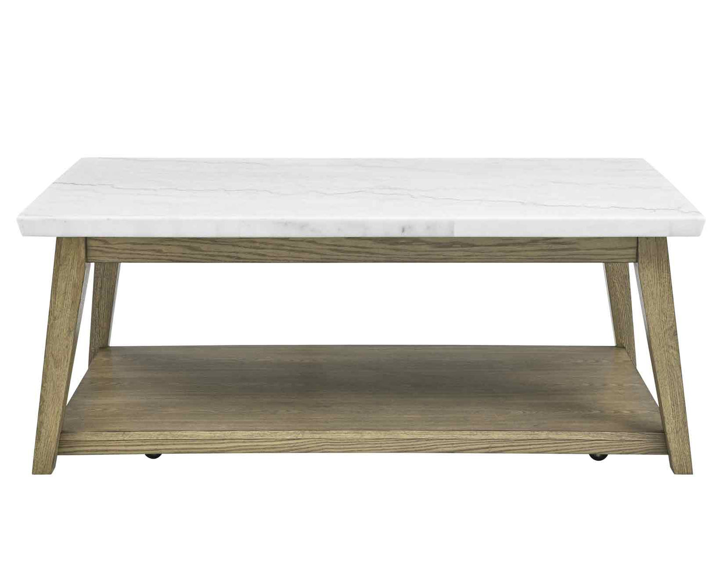 Vienna Blonde Marble Top Coffee Table w/Casters