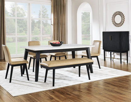 Vienna Black Dining Bench