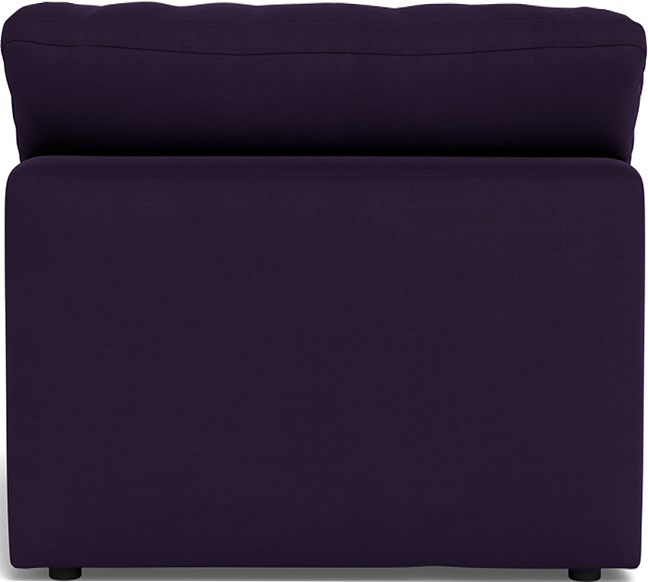 Fluffy Small Armless Chair - Superb Amethyst