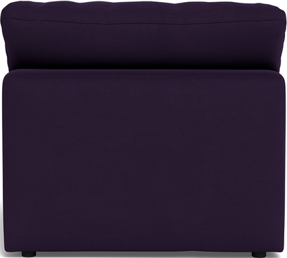 Fluffy Small Armless Chair - Superb Amethyst