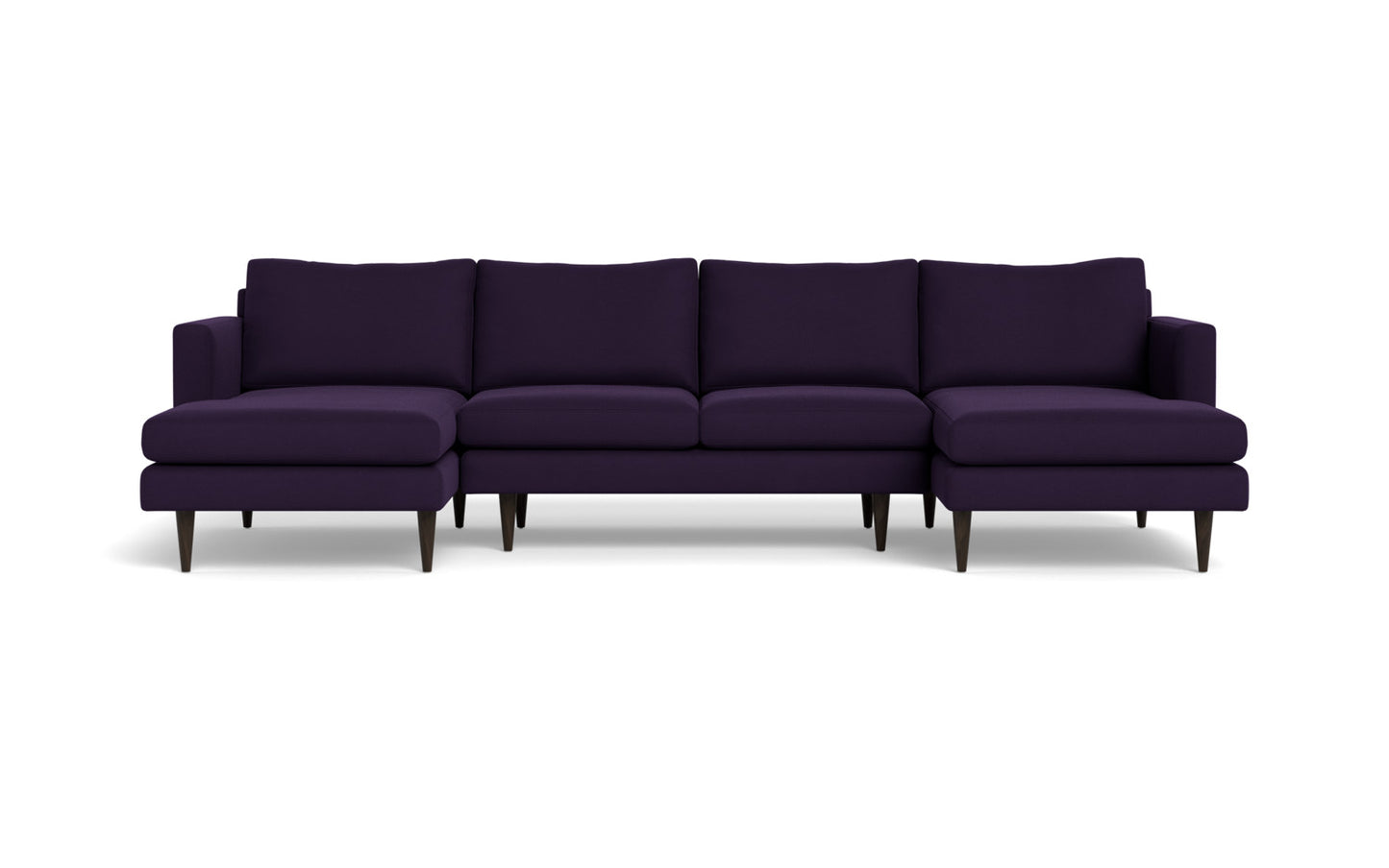 Wallace 126" Untufted Double Chaise U Sectional
