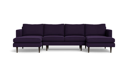 Wallace 126" Untufted Double Chaise U Sectional