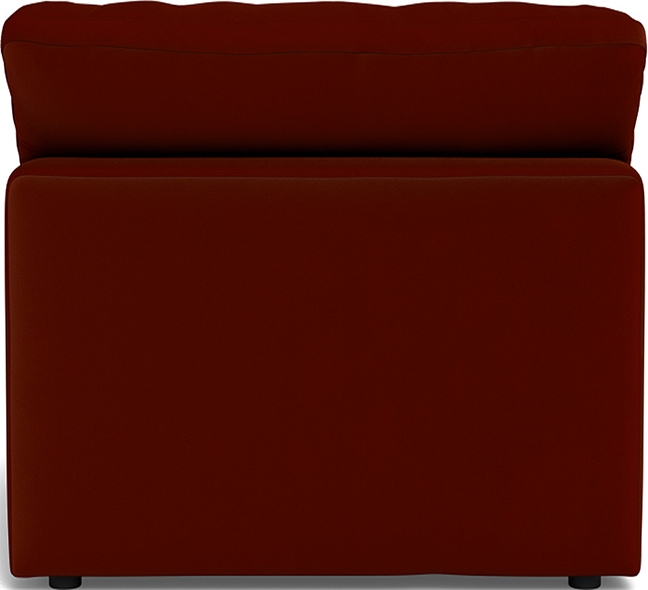Fluffy Small Armless Chair - Superb Rust