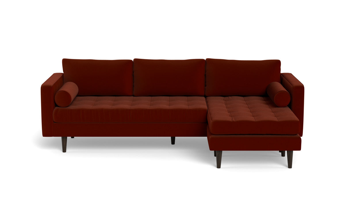 Ladybird 104" Reversible Sofa Chaise - Superb Rust