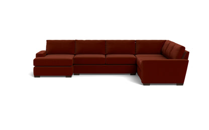 Mas Mesa 162" Deep Corner Sectionals w. Left Chaise - Superb Rust