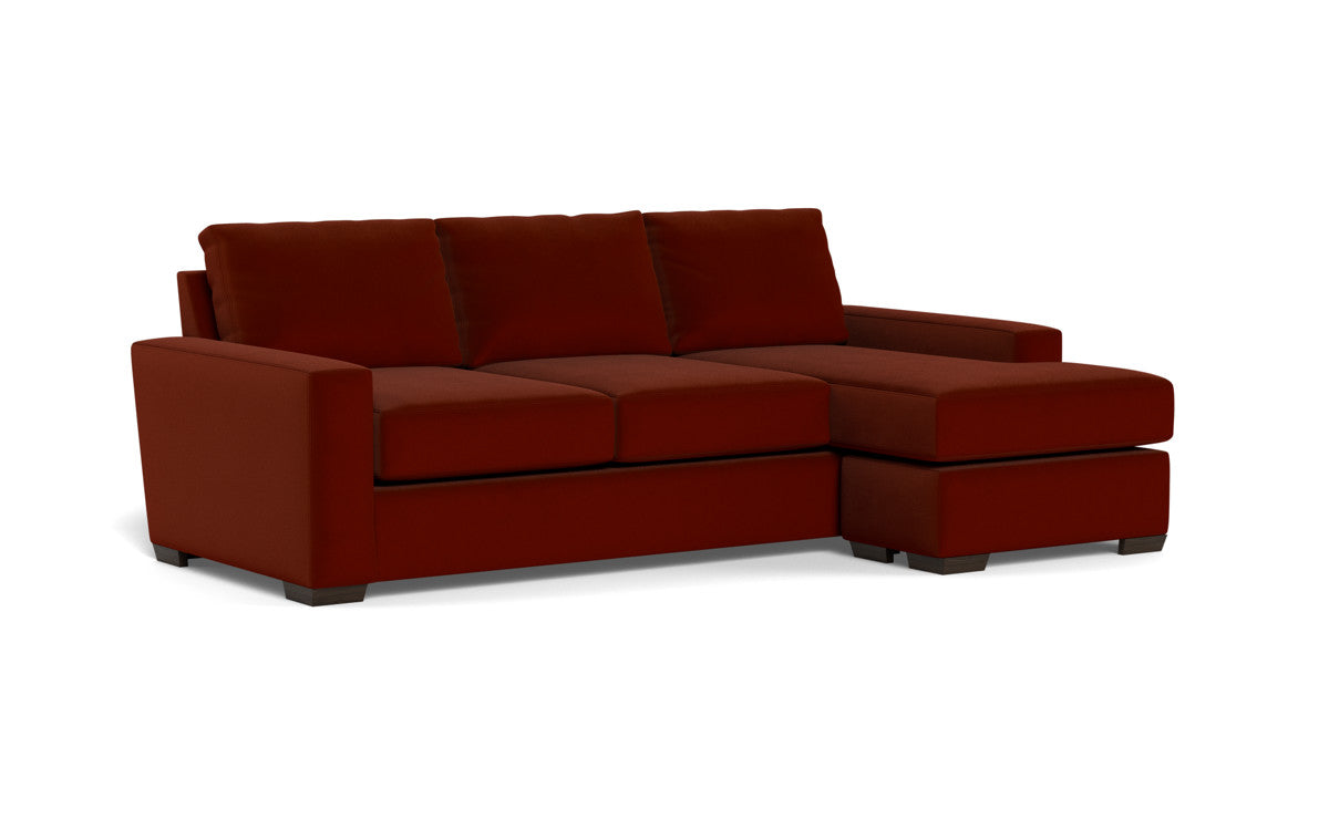 Mas Mesa 101" Deep Reversible Sofa Chaise - Superb Rust