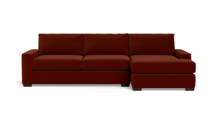 Mas Mesa 123" Deep Right Chaise Sectional - Superb Rust