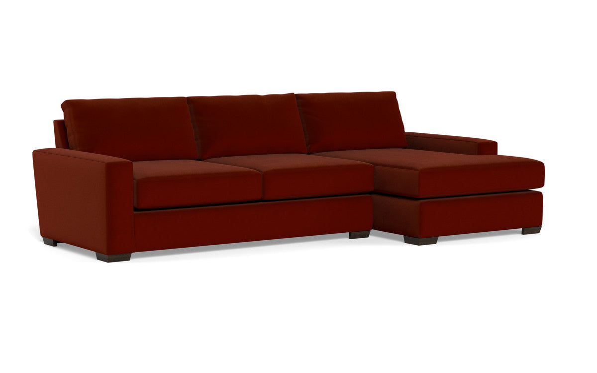 Mas Mesa 123" Deep Right Chaise Sectional - Superb Rust